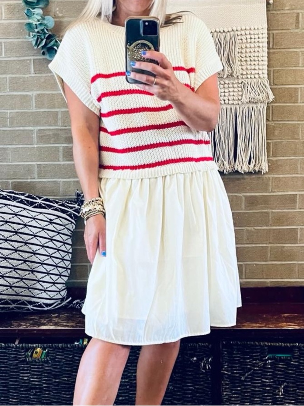 Striped Summer Midi Dress